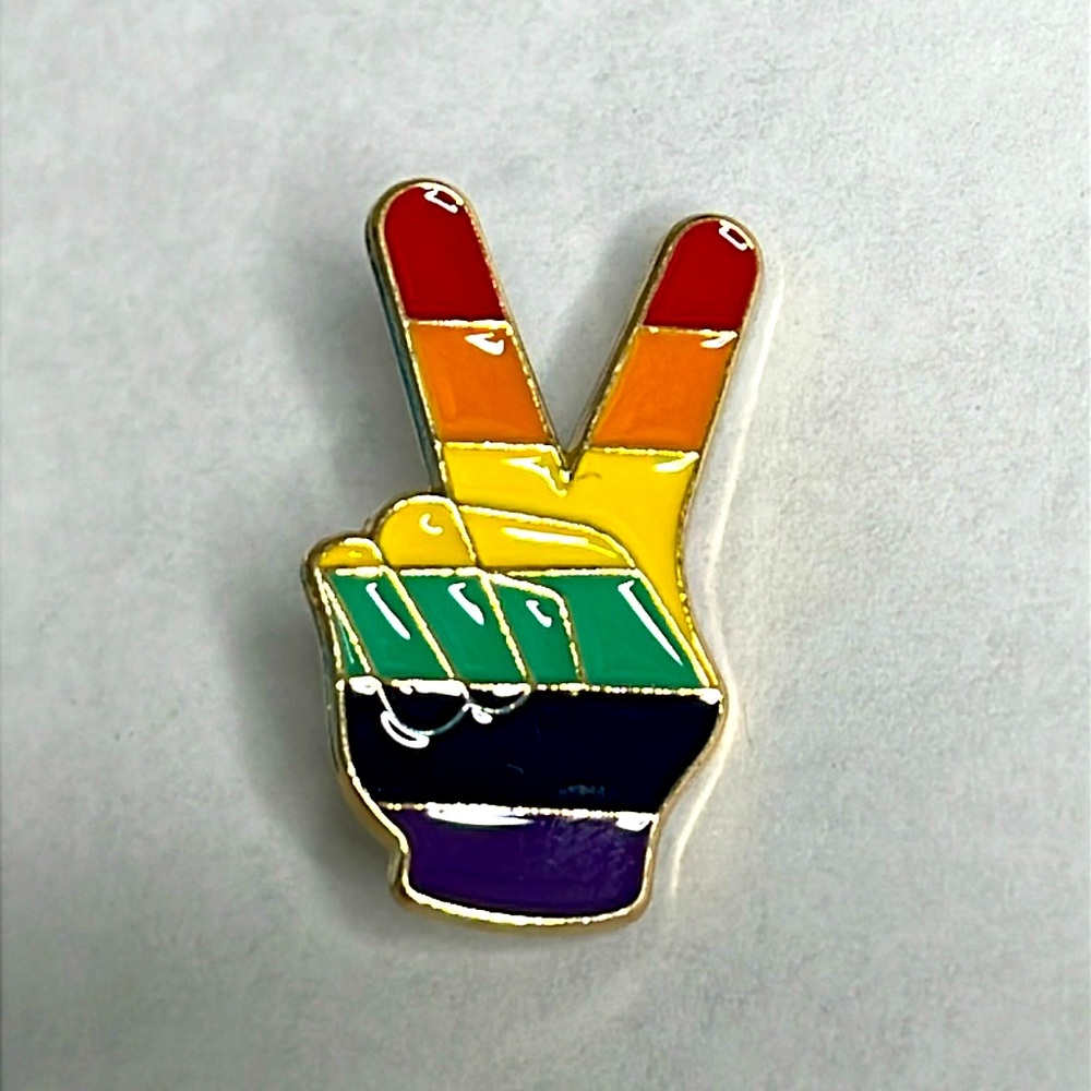 Rainbow Pride Peace Enamel Pin